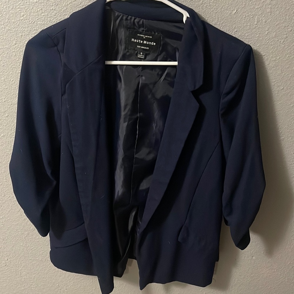 Navy blue blazer